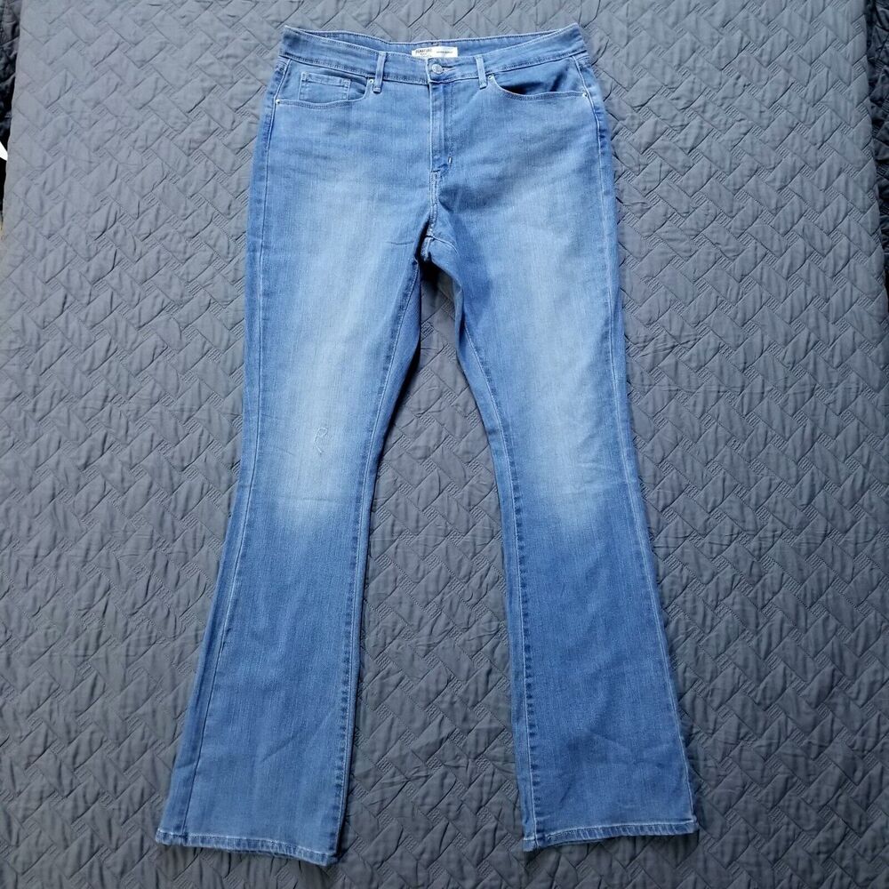 Levis Jeans Womens 14L 32x34 Blue Mid Rise Bootcut Medium Wash Denim